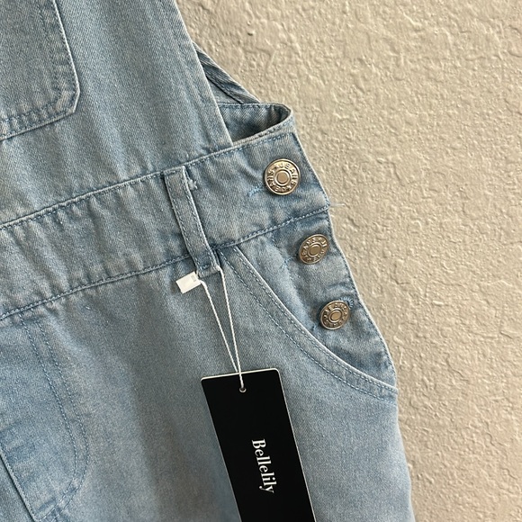 Denim overall dress - Picture 5 of 10